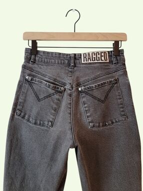 The Ragged Priest Charcoal Grey High Rise Skinny Mom Jeans Size 28